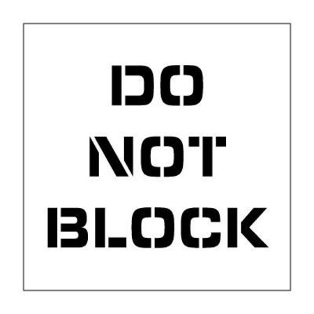 NATIONAL MARKER CO Plant Marking Stencil 20x20 - Do Not Block PMS224